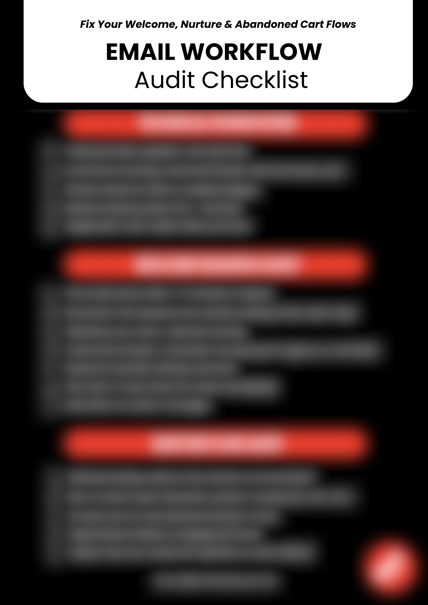 Free Email Workflow Audit Checklist for Ecommerce Brands – Digital Hot ...
